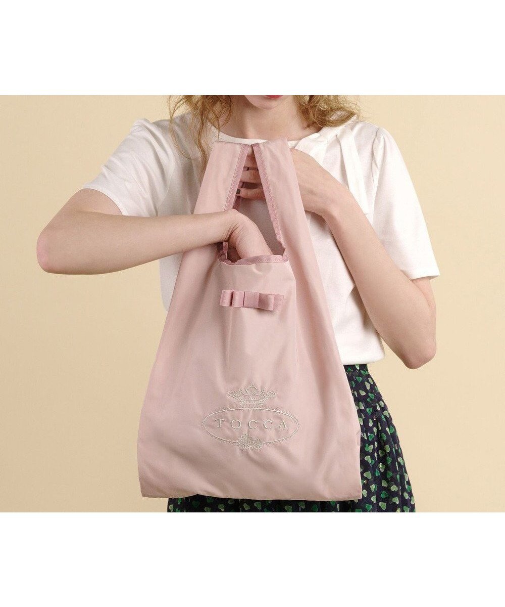 【トッカ/TOCCA】の【WEB&一部店舗限定】【折り畳み収納可能】POINT OF RIBBON ECOBAG エコバッグ インテリア・キッズ・メンズ・レディースファッション・服の通販 founy(ファニー) 　ファッション　Fashion　レディースファッション　WOMEN　バッグ　Bag　2024年　2024　2024-2025秋冬・A/W　Aw/Autumn/Winter/Fw/Fall/2024-2025　A/W・秋冬　Aw・Autumn/Winter・Fw・Fall-Winter　冬　Winter　おすすめ　Recommend　ギフト プレゼント　Gift Present　シンプル　Simple　ポケット　Pocket　旅行　Travel　財布　Wallet　ビジネス 仕事 通勤　Business　[新色]ピンク系|ID: prp329100003966402 ipo3291000000027229757