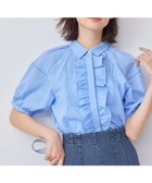 【組曲/KUMIKYOKU】の【WEB限定】ナチュラルローン フリルブラウス 人気、トレンドファッション・服の通販 founy(ファニー) ファッション Fashion レディースファッション WOMEN トップス・カットソー Tops/Tshirt シャツ/ブラウス Shirts/Blouses S/S・春夏 Ss・Spring/Summer ギャザー Gather フリル Frills フロント Front レース Race 夏 Summer 春 Spring thumbnail ブルー系|ID: prp329100003966449 ipo3291000000026209403