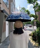 【ジェネラルデザインストア/general design store】の【UV/遮光率99%以上/晴雨兼用】バンブーハンドルUNICO幾何学柄ショート傘 BLUE|ID: prp329100003968551 ipo3291000000026930759