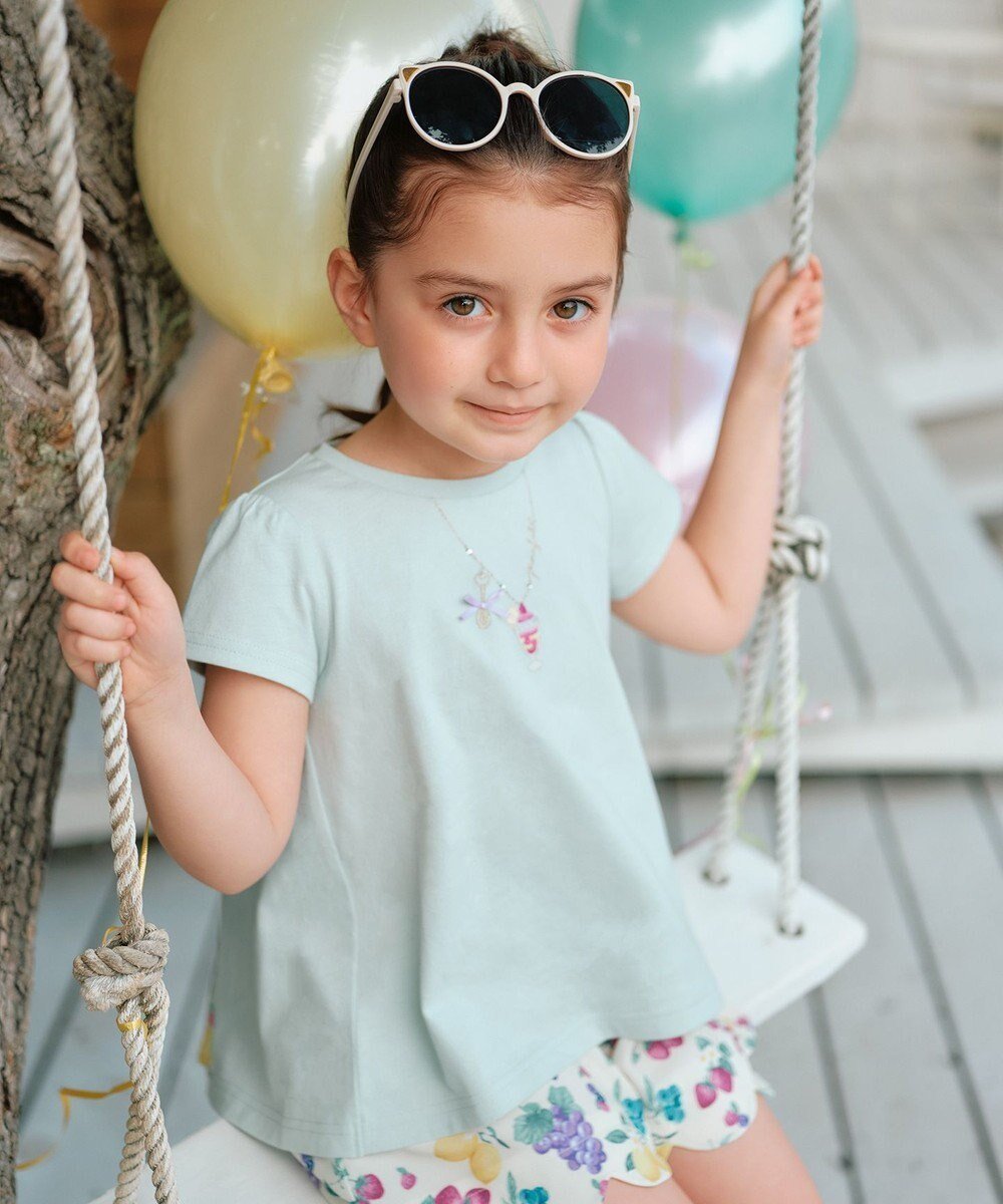 【エニファム/any FAM / KIDS】の接触冷感 しろくま バックシャン Tシャツ インテリア・キッズ・メンズ・レディースファッション・服の通販 founy(ファニー) 　ファッション　Fashion　キッズファッション　KIDS Children’s Clothing　トップス・カットソー　Tops/Tees/Kids　春　Spring　カットソー　Cut And Sew　ショート　Short　セットアップ　Set Up　定番　Standard　ネックレス　Necklace　人気　Popularity　ポケット　Pocket　半袖　Short Sleeve　S/S・春夏　Ss・Spring/Summer　おすすめ　Recommend　夏　Summer　ミント×フルーツ|ID: prp329100003969720 ipo3291000000032536595