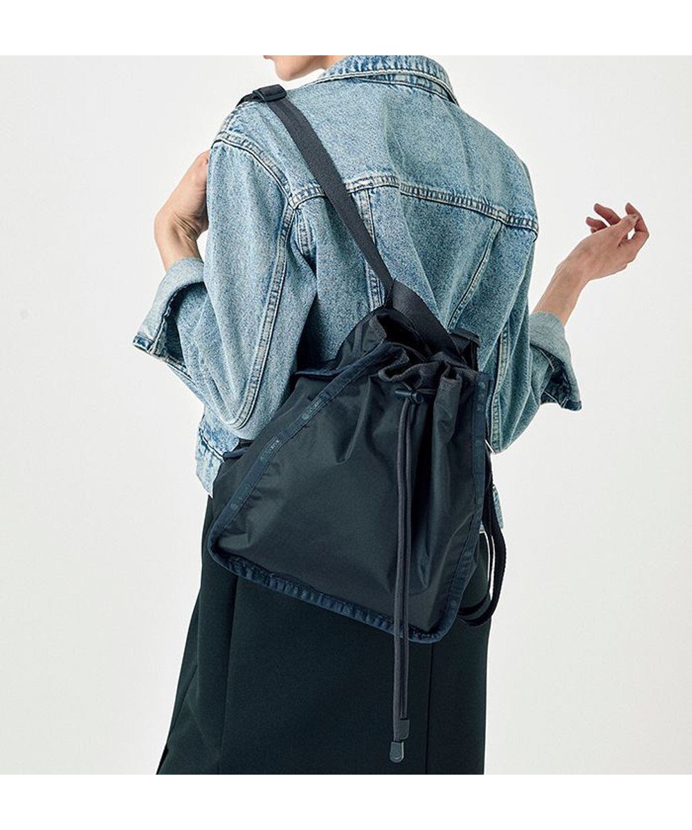 【レスポートサック/LeSportsac】のCINCH BACKPACK/ディープシーブルー 人気、トレンドファッション・服の通販 founy(ファニー) 　ファッション　Fashion　レディースファッション　WOMEN　バッグ　Bag　アウトドア　Outdoor　巾着　Purse　軽量　Lightweight　シンプル　Simple　財布　Wallet　トラベル　Travel　プリント　Print　ポケット　Pocket　無地　Plain Color　リュック　Ruck Sack　おすすめ　Recommend　旅行　Travel　ビジネス 仕事 通勤　Business　 other-1|ID: prp329100003972701 ipo3291000000028975806