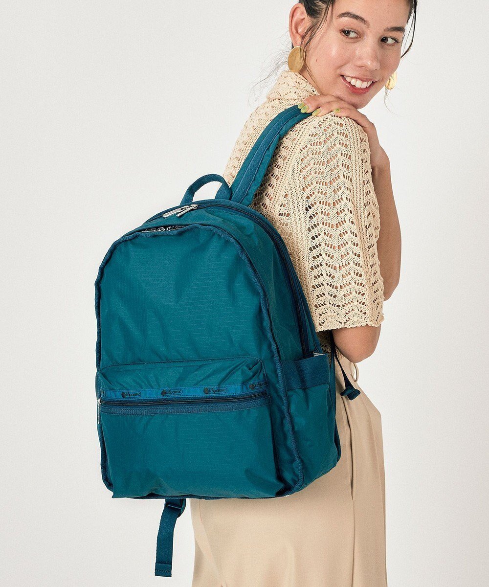 【レスポートサック/LeSportsac】のROUTE BACKPACK/ディープラグーン 人気、トレンドファッション・服の通販 founy(ファニー) 　ファッション　Fashion　レディースファッション　WOMEN　バッグ　Bag　クッション　Cushion　軽量　Lightweight　シンプル　Simple　スポーツ　Sports　トラベル　Travel　人気　Popularity　プリント　Print　ポケット　Pocket　無地　Plain Color　リュック　Ruck Sack　おすすめ　Recommend　旅行　Travel　ビジネス 仕事 通勤　Business　 other-1|ID: prp329100003972706 ipo3291000000026435077