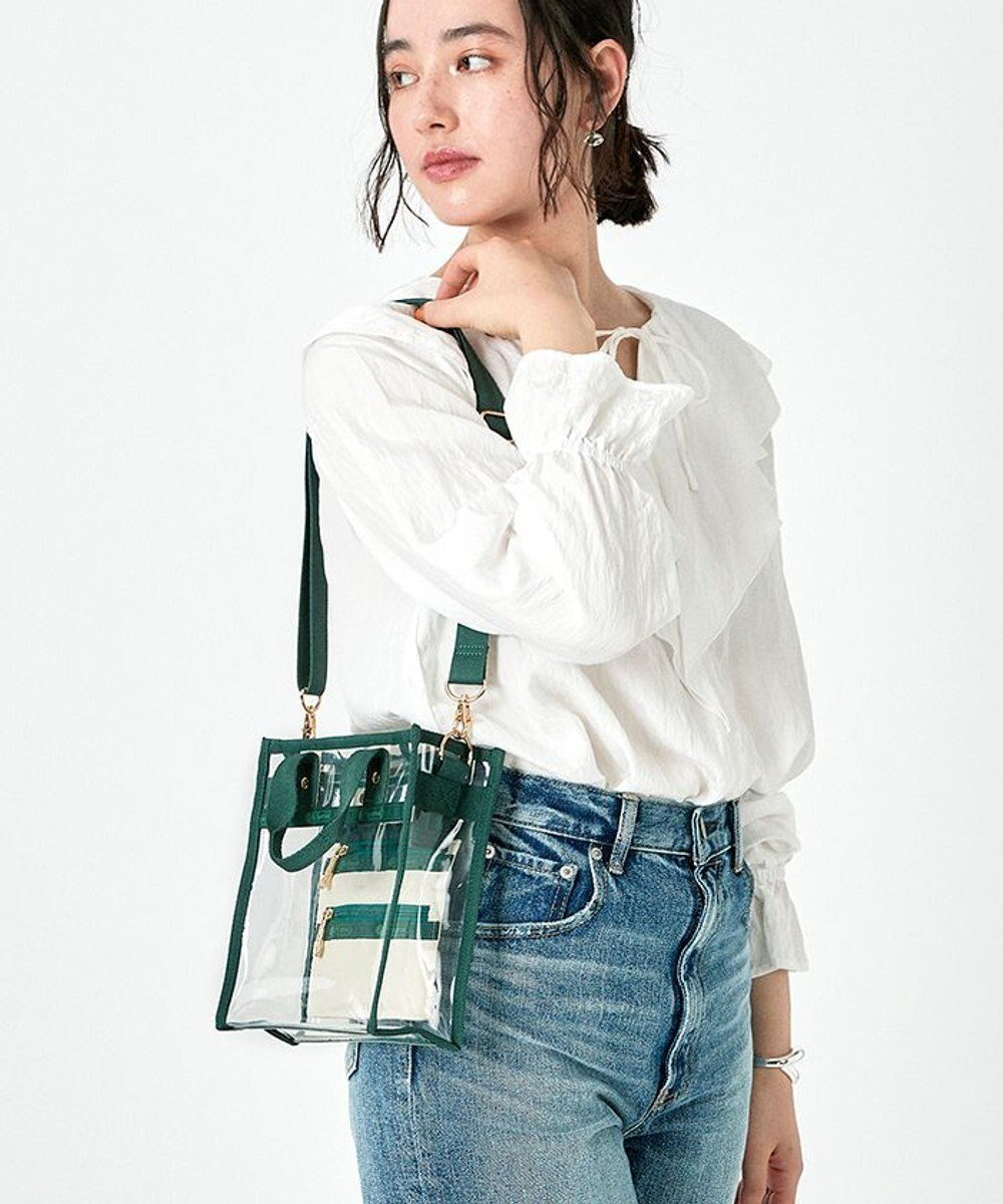 【レスポートサック/LeSportsac】のCLEAR MINI N/S TOTE/クリア/グリーン 人気、トレンドファッション・服の通販 founy(ファニー) 　ファッション　Fashion　レディースファッション　WOMEN　バッグ　Bag　アウトドア　Outdoor　春　Spring　軽量　Lightweight　スクエア　Square　スマート　Smart　財布　Wallet　ビーチ　Beach　プリント　Print　ポケット　Pocket　ポシェット　Pochette　ポーチ　Pouch　S/S・春夏　Ss・Spring/Summer　おすすめ　Recommend　夏　Summer　旅行　Travel　エレガント 上品　Elegant　ギフト プレゼント　Gift Present　 other-1|ID: prp329100003972810 ipo3291000000027209655