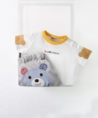 【ミキハウスホットビスケッツ/MIKI HOUSE HOT BISCUITS / KIDS】のショルダーベア半袖Tシャツ&ベビーパンツギフトセット【BOX付き】 白|ID:prp329100003973977