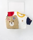 【ミキハウスホットビスケッツ/MIKI HOUSE HOT BISCUITS / KIDS】のワンポイント半袖Tシャツ&顔ドンブルマギフトセット【BOX付き】 白|ID:prp329100003973981