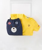 【ミキハウスホットビスケッツ/MIKI HOUSE HOT BISCUITS / KIDS】のワンポイント半袖Tシャツ&顔ドンブルマギフトセット【BOX付き】 黄|ID:prp329100003973981