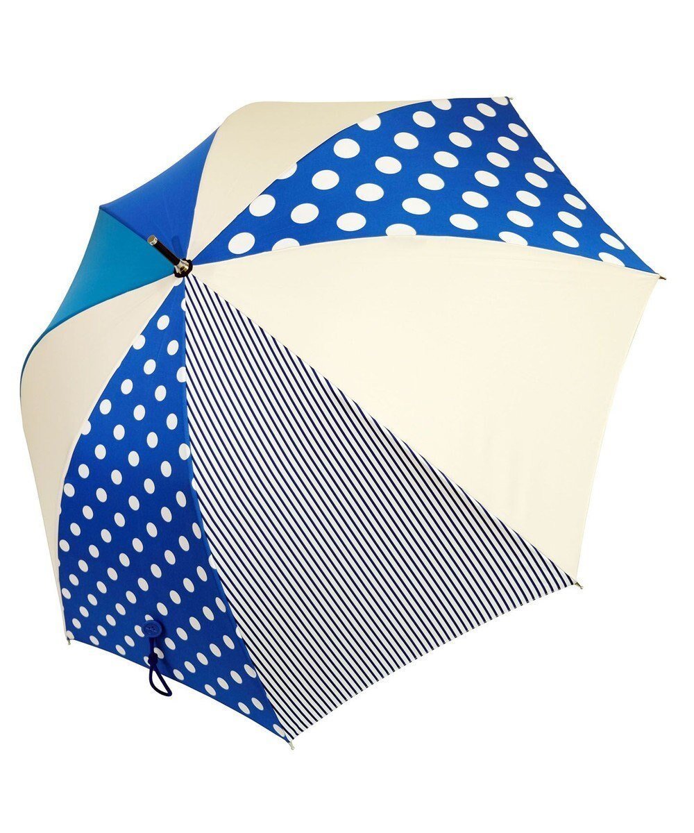 【プラスリング/+RING】の【プラスリング】【数量限定】 UNISEX 雨傘(長)60cm BLU-DOT T1214 インテリア・キッズ・メンズ・レディースファッション・服の通販 founy(ファニー) 　ファッション　Fashion　レディースファッション　WOMEN　傘 / レイングッズ　Umbrellas/Rainwear　NEW・新作・新着・新入荷　New Arrivals　ユニセックス　Unisex　グラス　Glass　ラップ　Wrap　傘　Umbrella　青|ID: prp329100003974000 ipo3291000000026207681