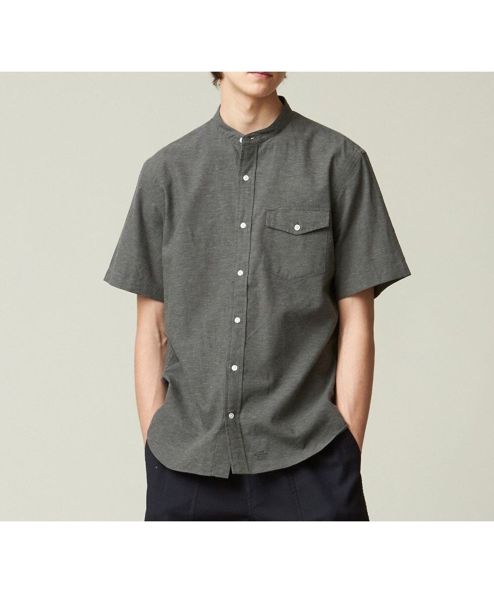 【ジェイ プレス/J.PRESS / MEN】の【HYBRID LINEN】 バンドカラーシャツ 人気、トレンドファッション・服の通販 founy(ファニー) 　ファッション　Fashion　メンズファッション　MEN　トップス・カットソー　Tops/Tshirt/Men　シャツ　Shirts　インナー　Inner　春　Spring　吸水　Water Absorption　シンプル　Simple　ドレス　Dress　バランス　Balance　プリント　Print　ベーシック　Basic　羽織　Haori　リネン　Linen　リラックス　Relax　S/S・春夏　Ss・Spring/Summer　おすすめ　Recommend　夏　Summer　 other-1|ID: prp329100003974007 ipo3291000000027376532