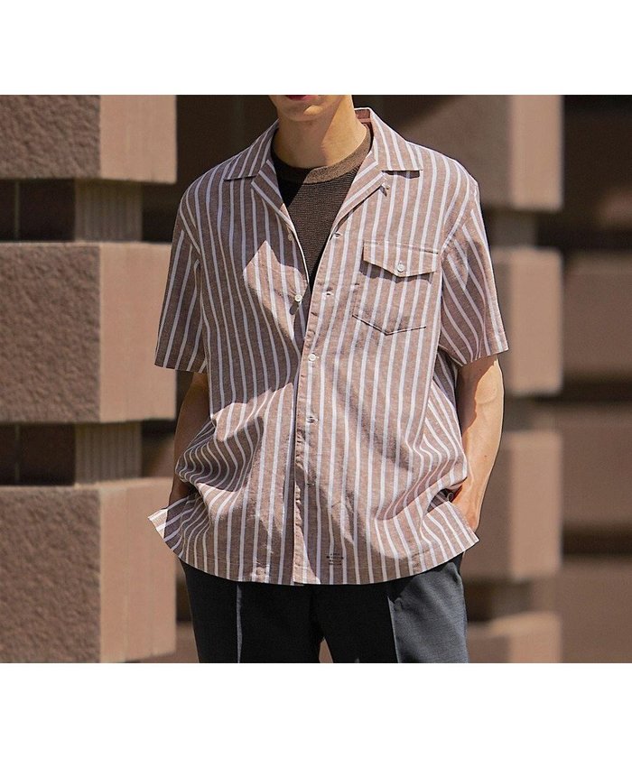 【ジェイ プレス/J.PRESS / MEN】の【HYBRID LINEN】オープンカラーシャツ インテリア・キッズ・メンズ・レディースファッション・服の通販 founy(ファニー) https://founy.com/ ファッション Fashion メンズファッション MEN トップス・カットソー Tops/Tshirt/Men シャツ Shirts インナー Inner 春 Spring 吸水 Water Absorption スクエア Square ドレス Dress フロント Front プリント Print 羽織 Haori 無地 Plain Color リネン Linen リラックス Relax S/S・春夏 Ss・Spring/Summer 夏 Summer エレガント 上品 Elegant |ID: prp329100003974008 ipo3291000000027376538