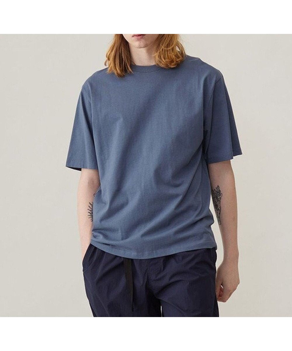 【アンフィーロ/UNFILO / MEN】のベーシックTEE 24年春夏商品 インテリア・キッズ・メンズ・レディースファッション・服の通販 founy(ファニー) 　ファッション　Fashion　メンズファッション　Fashion for Men　トップス・カットソー　Cut & Sew Tops　メンズシャツ　Shirts　ユニセックス　Unisex, Genderless　カットソー　Cut and Sewn Top　ベーシック　Basic, Essential　夏　Summer　定番　Standard, Basic Item　春　Spring　S/S・春夏　SS, Spring/Summer, Warm Season　ダルブルー|ID: prp329100003975155 ipo3291000000034243138