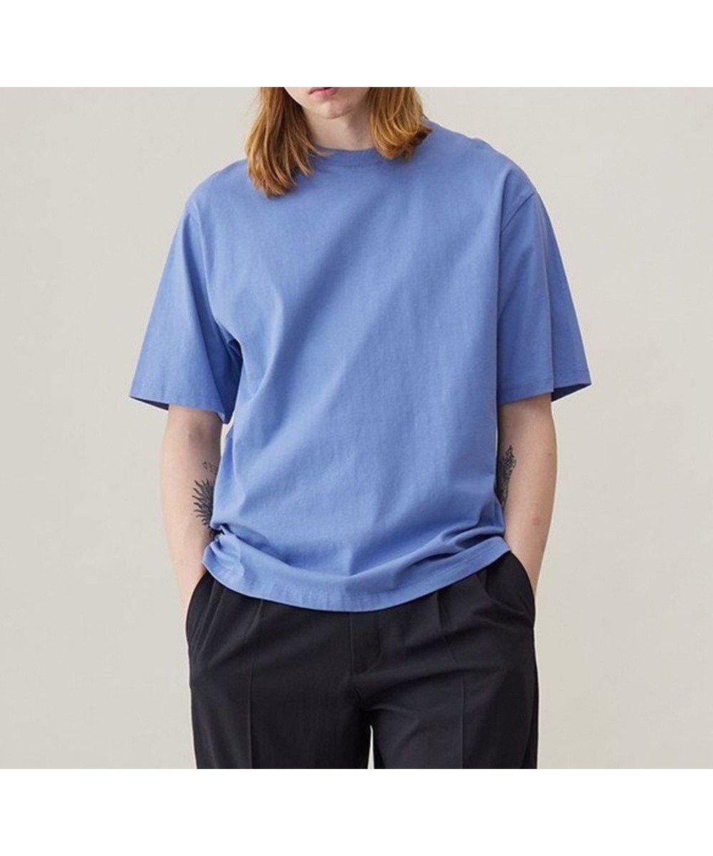 【アンフィーロ/UNFILO / MEN】のベーシックTEE 24年春夏商品 インテリア・キッズ・メンズ・レディースファッション・服の通販 founy(ファニー) 　ファッション　Fashion　メンズファッション　Fashion for Men　トップス・カットソー　Cut & Sew Tops　メンズシャツ　Shirts　ユニセックス　Unisex, Genderless　カットソー　Cut and Sewn Top　ベーシック　Basic, Essential　夏　Summer　定番　Standard, Basic Item　春　Spring　S/S・春夏　SS, Spring/Summer, Warm Season　ブルー|ID: prp329100003975155 ipo3291000000034243139