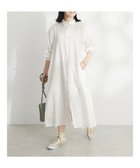 【クラフトスタンダードブティック/CRAFT STANDARD BOUTIQUE】のインド綿Aラインシャツワンピース Off White|ID: prp329100003975245 ipo3291000000027545372