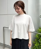 【アンフィーロ 自由区/UNFILO】の【洗える/接触冷感】BEAUTY FORM クロップドワイドTシャツ グレージュ|ID:prp329100003975278