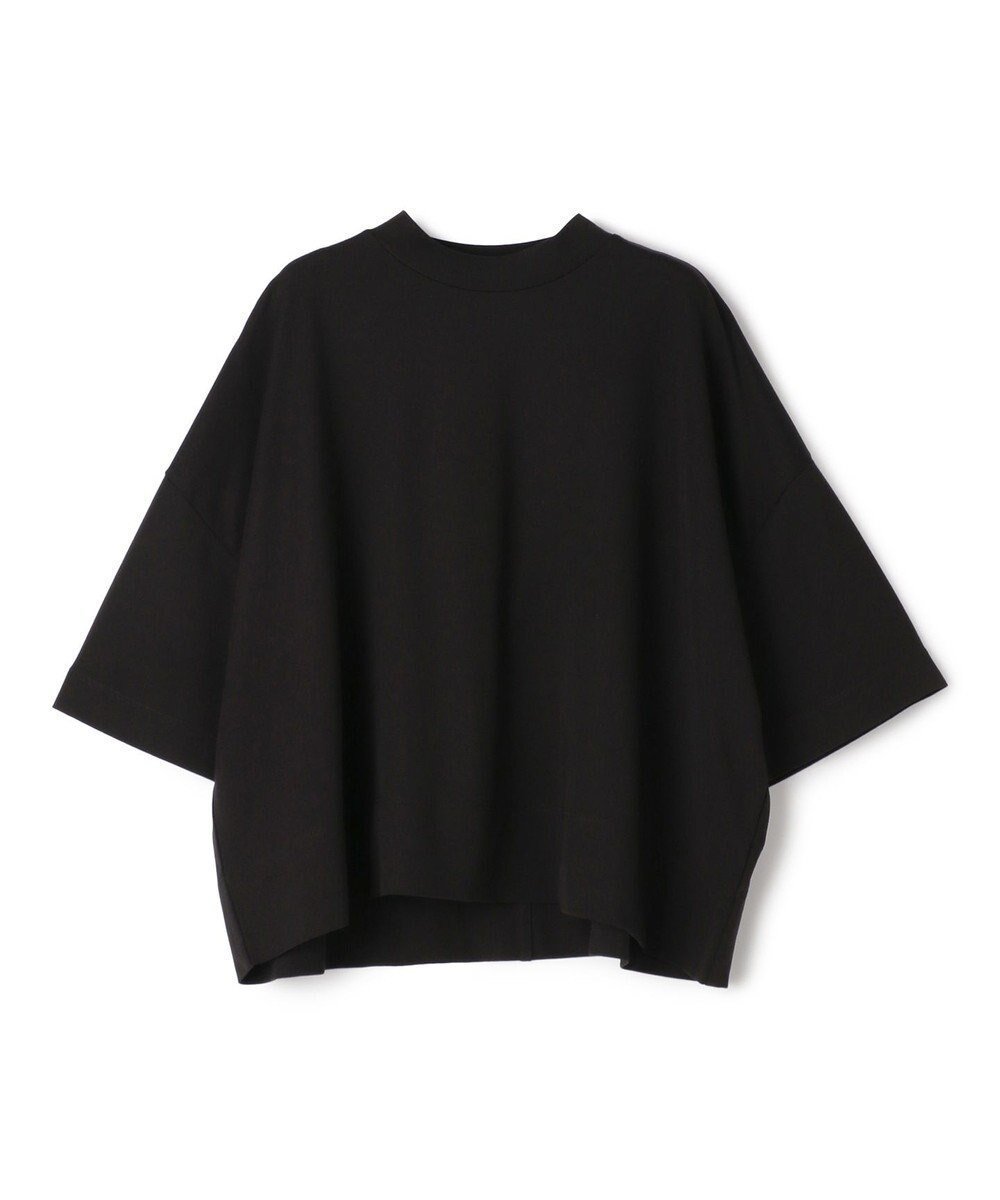【アンフィーロ 自由区/UNFILO】の【洗える/接触冷感】BEAUTY FORM クロップドワイドTシャツ インテリア・キッズ・メンズ・レディースファッション・服の通販 founy(ファニー) 　ファッション　Fashion　レディースファッション　Fashion for Women　トップス・カットソー　Cut & Sew Tops　シャツ・ブラウス・オフィスカジュアル　Elegant Blouses & Button-Ups　ロングTシャツ・Tシャツ　Longline T-Shirts & Tees　カットソー・ベーシックTシャツ　Cut-and-Sewn Tops / Stretch Tees & Basics　春　Spring　洗える　Machine Washable　カットソー　Cut and Sewn Top　クロップド　Cropped, Short Length　軽量　Lightweight, Ultra Light　シンプル　Simple, Minimal　ストレッチ　Stretch, Stretchy Fabric　雑誌　Magazine, Fashion Magazine　バランス　Balance, Style Balance　ボトム　Bottoms, Lower Wear　ワイド　Wide, Wide Fit　S/S・春夏　SS, Spring/Summer, Warm Season　おすすめ　Recommended / Our Picks　夏　Summer　[NEW]ブラック|ID: prp329100003975278 ipo3291000000029650237