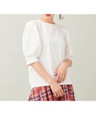 【エニィファム/any FAM】の【接触冷感】秋メキ袖ボリューム カットソー 人気、トレンドファッション・服の通販 founy(ファニー) ファッション Fashion レディースファッション WOMEN トップス・カットソー Tops/Tshirt シャツ/ブラウス Shirts/Blouses ロング / Tシャツ T-Shirts カットソー Cut and Sewn S/S・春夏 Ss・Spring/Summer カットソー Cut And Sew コンパクト Compact コンビ Combination ジャージー Jersey スリーブ Sleeve エレガント 上品 Elegant 再入荷 Restock/Back In Stock/Re Arrival 夏 Summer 春 Spring 秋 Autumn/Fall thumbnail オフホワイト|ID: prp329100003977824 ipo3291000000029524375