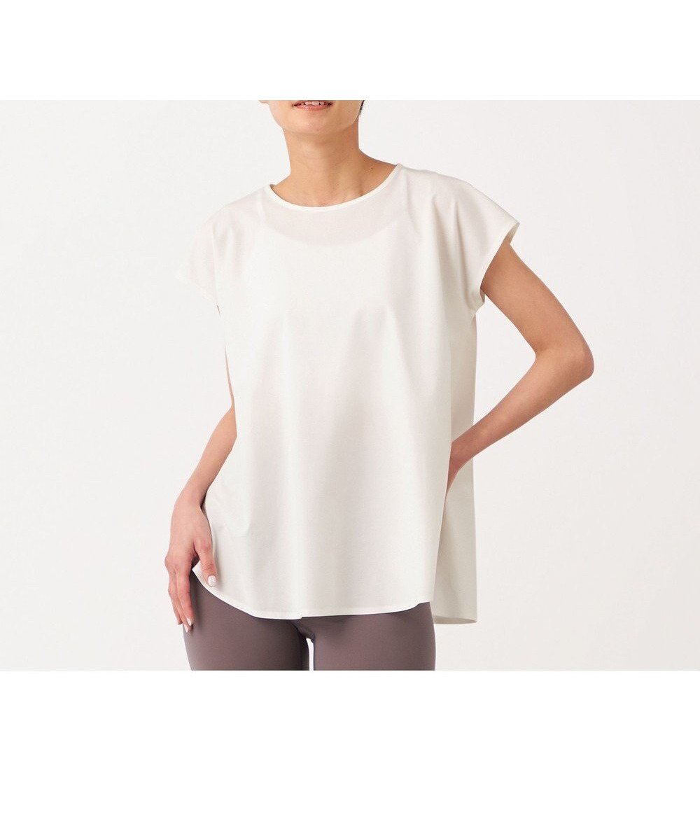 【チャコット/Chacott】のChacott BALANCE DRY UVフレアTシャツ 人気、トレンドファッション・服の通販 founy(ファニー) 　ファッション　Fashion　レディースファッション　WOMEN　トップス・カットソー　Tops/Tshirt　シャツ/ブラウス　Shirts/Blouses　ロング / Tシャツ　T-Shirts　吸水　Water Absorption　ストレッチ　Stretch　バランス　Balance　パウダー　Powder　フレア　Flare　レギンス　Leggings　おすすめ　Recommend　 other-1|ID: prp329100003979244 ipo3291000000026246304