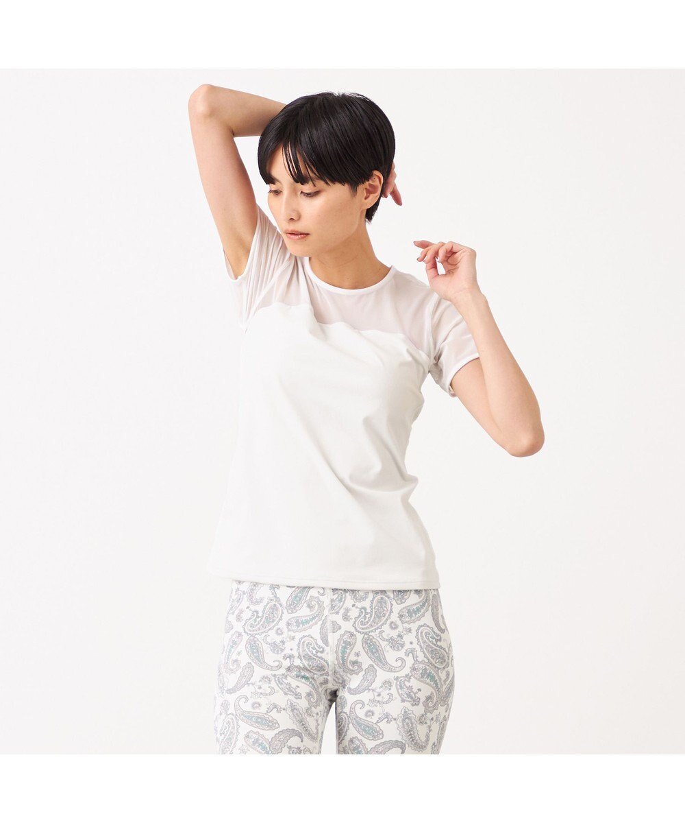 【チャコット/Chacott】のChacott BALANCE スムースライトトップ【C BASIC】 人気、トレンドファッション・服の通販 founy(ファニー) 　ファッション　Fashion　レディースファッション　WOMEN　トップス・カットソー　Tops/Tshirt　吸水　Water Absorption　抗菌　Antibacterial　シアー　Sheer　シンプル　Simple　ストレッチ　Stretch　バレエ　Ballet　フィット　Fit　ブロック　Block　メッシュ　Mesh　おすすめ　Recommend　夏　Summer　 other-1|ID: prp329100003979250 ipo3291000000026246327