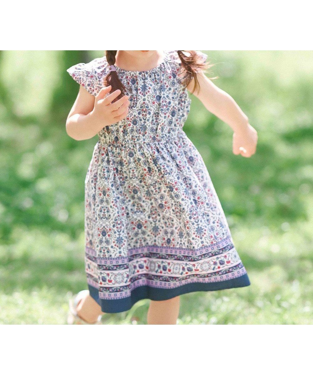 【エニファム/any FAM / KIDS】の【WEB限定柄有】総柄 サマー ワンピース インテリア・キッズ・メンズ・レディースファッション・服の通販 founy(ファニー) 　ファッション　Fashion　キッズファッション　Fashion for Kids　ワンピース　Dresses　春　Spring　サマー　Summer, Summer Style　定番　Standard, Basic Item　ポケット　Pocket, Pocket Detail　ラベンダー　Lavender　S/S・春夏　SS, Spring/Summer, Warm Season　夏　Summer　ネイビー系モロッカン|ID: prp329100003980985 ipo3291000000032633492