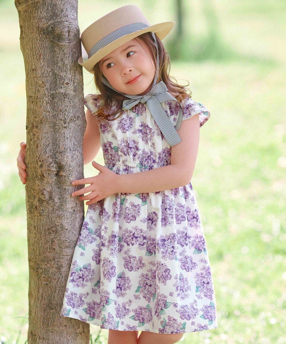 【エニィ/ANY / KIDS】の【WEB限定柄有】総柄 サマー ワンピース インテリア・キッズ・メンズ・レディースファッション・服の通販 founy(ファニー) 　ファッション　Fashion　キッズファッション　Fashion for Kids　ワンピース　Dresses　春　Spring　サマー　Summer, Summer Style　定番　Standard, Basic Item　ポケット　Pocket, Pocket Detail　ラベンダー　Lavender　S/S・春夏　SS, Spring/Summer, Warm Season　夏　Summer　アジサイ|ID: prp329100003980985 ipo3291000000036286895