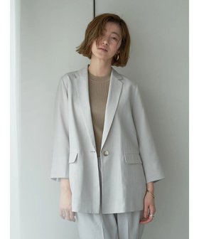 【イェッカ ヴェッカ/YECCA VECCA】 リネンライクジャケット人気、トレンドファッション・服の通販 founy(ファニー) ファッション Fashion レディースファッション WOMEN アウター Coat Outerwear ジャケット Jackets テーラードジャケット Tailored Jackets S/S・春夏 Ss・Spring/Summer シンプル Simple ジャケット Jacket ポケット Pocket 再入荷 Restock/Back In Stock/Re Arrival 夏 Summer 春 Spring |ID:prp329100003981006