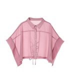 【グリーンパークス/Green Parks】のEGOIST 短丈シアーシャツ Pink|ID: prp329100003981081 ipo3291000000026261731