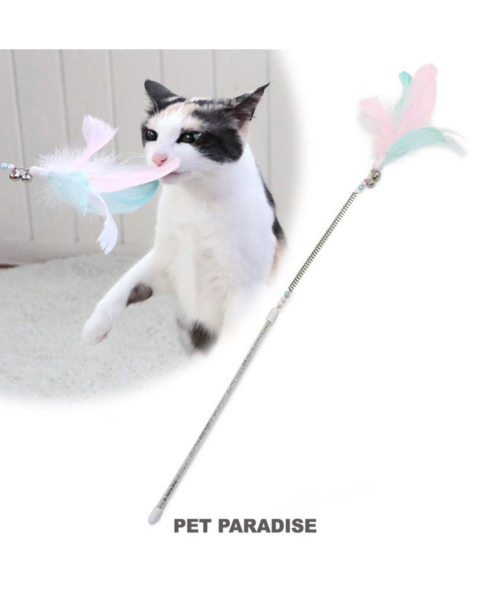 【ペットパラダイス/PET PARADISE / GOODS】のペットパラダイス 猫じゃらし 《羽根》 インテリア・キッズ・メンズ・レディースファッション・服の通販 founy(ファニー) 　ネコ　Cat　リボン　Ribbon　猫　Cat　ホーム・キャンプ・アウトドア・お取り寄せ　Home,Garden,Outdoor,Camping Gear　ペットグッズ　Pet Supplies　羽根|ID: prp329100003981356 ipo3291000000026264203