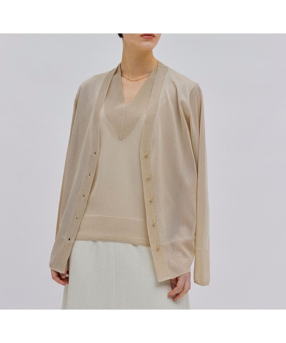 【ベイジ,/BEIGE,】の【洗える・Oggi 8月号掲載】RIOU / カーディガン 人気、トレンドファッション・服の通販 founy(ファニー) 　雑誌掲載アイテム　Magazine Items　ファッション雑誌　Fashion Magazines　オッジ　Oggi　ファッション　Fashion　レディースファッション　WOMEN　トップス・カットソー　Tops/Tshirt　カーディガン　Cardigans　8月号　August Issue　A/W・秋冬　Aw・Autumn/Winter・Fw・Fall-Winter　S/S・春夏　Ss・Spring/Summer　アンサンブル　Ensemble　カーディガン　Cardigan　シアー　Sheer　シンプル　Simple　エレガント 上品　Elegant　夏　Summer　洗える　Washable　雑誌　Magazine　 other-1|ID: prp329100003981392 ipo3291000000026264396