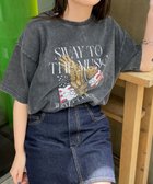 【ウィゴー/WEGO】の【綿100%】ヴィンテージウォッシュグラフィックTシャツ スミクロ|ID:prp329100003982388