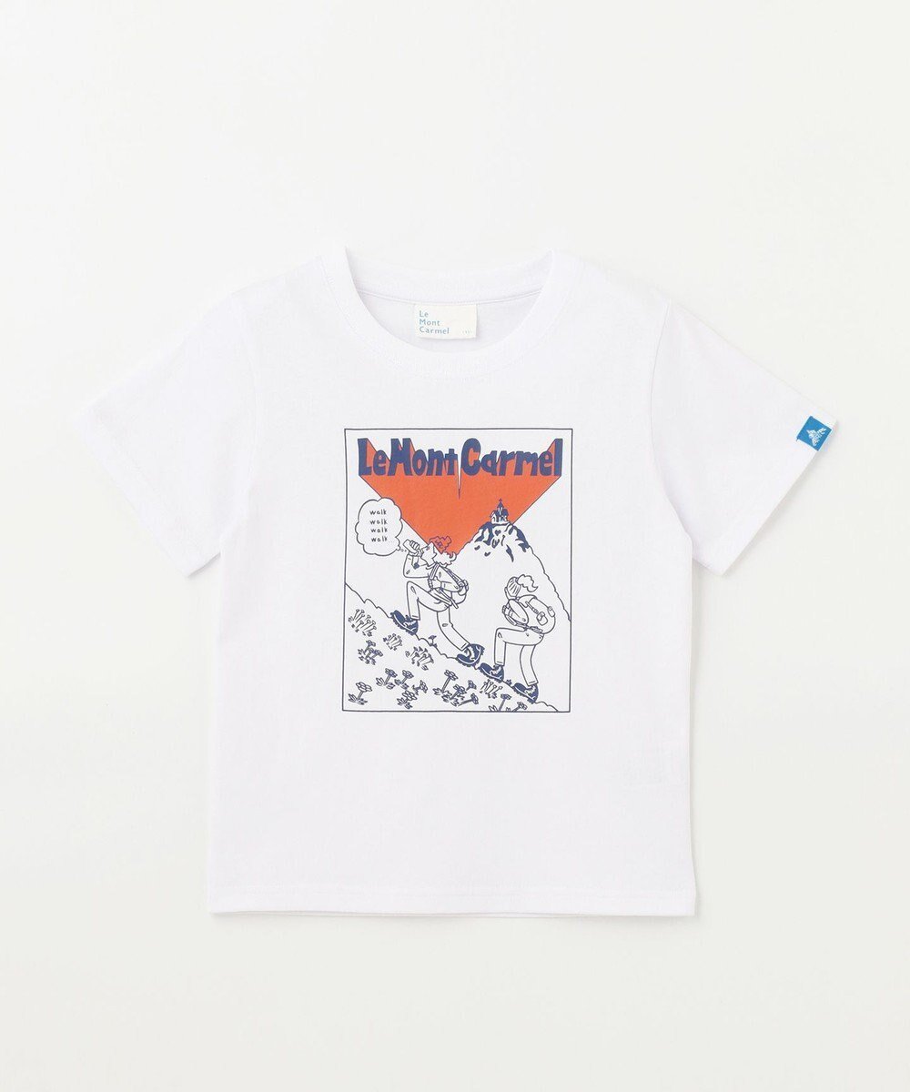 【シェアパーク/SHARE PARK / MEN】の【KIDS】UVカット アートコラボTシャツ〈HIKING〉 インテリア・キッズ・メンズ・レディースファッション・服の通販 founy(ファニー) 　ファッション　Fashion　キッズファッション　KIDS　トップス・カットソー　Tops/Tees/Kids　S/S・春夏　Ss・Spring/Summer　アウトドア　Outdoor　カットソー　Cut And Sew　コラボ　Collaboration　モチーフ　Motif　人気　Popularity　吸水　Water Absorption　夏　Summer　春　Spring　ホワイト|ID: prp329100003987288 ipo3291000000029393415