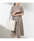 【ジェイ プレス/J.PRESS】の【洗える】麻ポリエステルストレッチ ワンピース モカシャンブレー系|ID:prp329100003988094