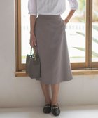 【ジェイ プレス/J.PRESS】の【洗える】麻ポリエステルストレッチ スカート モカシャンブレー系|ID: prp329100003988112 ipo3291000000026796542