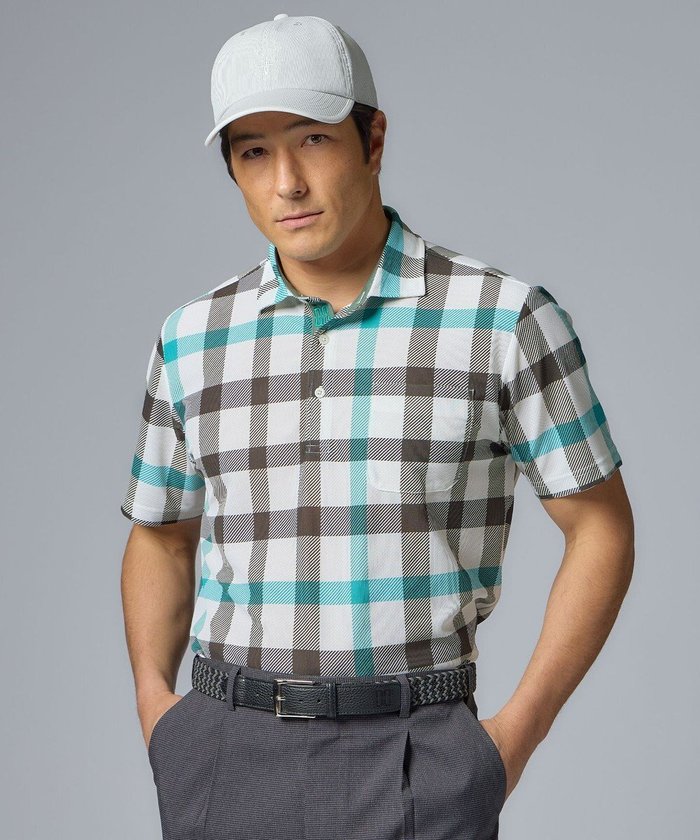 【ダックス ゴルフ/DAKS GOLF / MEN】の【MEN】ビックチェックソアリオン ポロシャツ インテリア・キッズ・メンズ・レディースファッション・服の通販 founy(ファニー) https://founy.com/ ファッション Fashion メンズファッション MEN トップス・カットソー Tops/Tshirt/Men シャツ Shirts ポロシャツ Polo Shirts ゴルフ Golf S/S・春夏 Ss・Spring/Summer チェック Check ビッグ Big プリント Print ポロシャツ Polo Shirt 夏 Summer 春 Spring 軽量 Lightweight |ID: prp329100003988865 ipo3291000000026342260