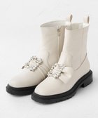 【トッカ/TOCCA】の【晴雨兼用】SQUARE BIJOUX RAINBOOTS ブーツ ホワイト系|ID:prp329100003988937