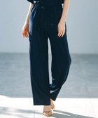 【23区/NIJYUSANKU】の【新色追加/洗える】ストレッチジョーゼット ワイドパンツ ネイビー系|ID: prp329100003990540 ipo3291000000033476392