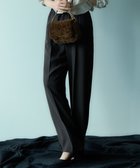 【23区/NIJYUSANKU】の【新色追加/洗える】ストレッチジョーゼット テーパード パンツ ダークブラウン系|ID: prp329100003990541 ipo3291000000033687825