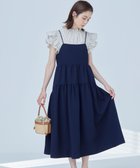 【組曲/KUMIKYOKU】の【WEB限定】クレープストレッチ ティアードキャミワンピース 人気、トレンドファッション・服の通販 founy(ファニー) ファッション Fashion レディースファッション WOMEN ワンピース Dress キャミワンピース No Sleeve Dresses 春 Spring ギャザー Gather スウェット Sweat ストレッチ Stretch バランス Balance パターン Pattern フレア Flare ロング Long ワーク Work S/S・春夏 Ss・Spring/Summer 夏 Summer thumbnail ネイビー系|ID: prp329100003990836 ipo3291000000026717518