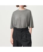 【エイトン/ATON】のGARMENT DYED 60 FRESCA ボーイズフィット Tシャツ GRAY|ID: prp329100003993861 ipo3291000000027837250