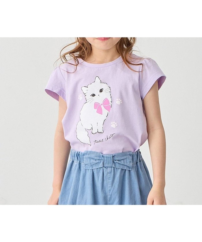 【エニファム/any FAM / KIDS】の【水で色が変わる】接触冷感 しろくま ミラクルプリント Tシャツ インテリア・キッズ・メンズ・レディースファッション・服の通販 founy(ファニー) https://founy.com/ ファッション Fashion キッズファッション Fashion for Kids トップス・カットソー Cut & Sew Tops 春 Spring カットソー Cut and Sewn Top チェリー Cherry, Cherry Pattern ネコ Cat, Feline Motif プリント Print, Printed Pattern ポケット Pocket, Pocket Detail ラベンダー Lavender S/S・春夏 SS, Spring/Summer, Warm Season 夏 Summer |ID: prp329100003997462 ipo3291000000032699493