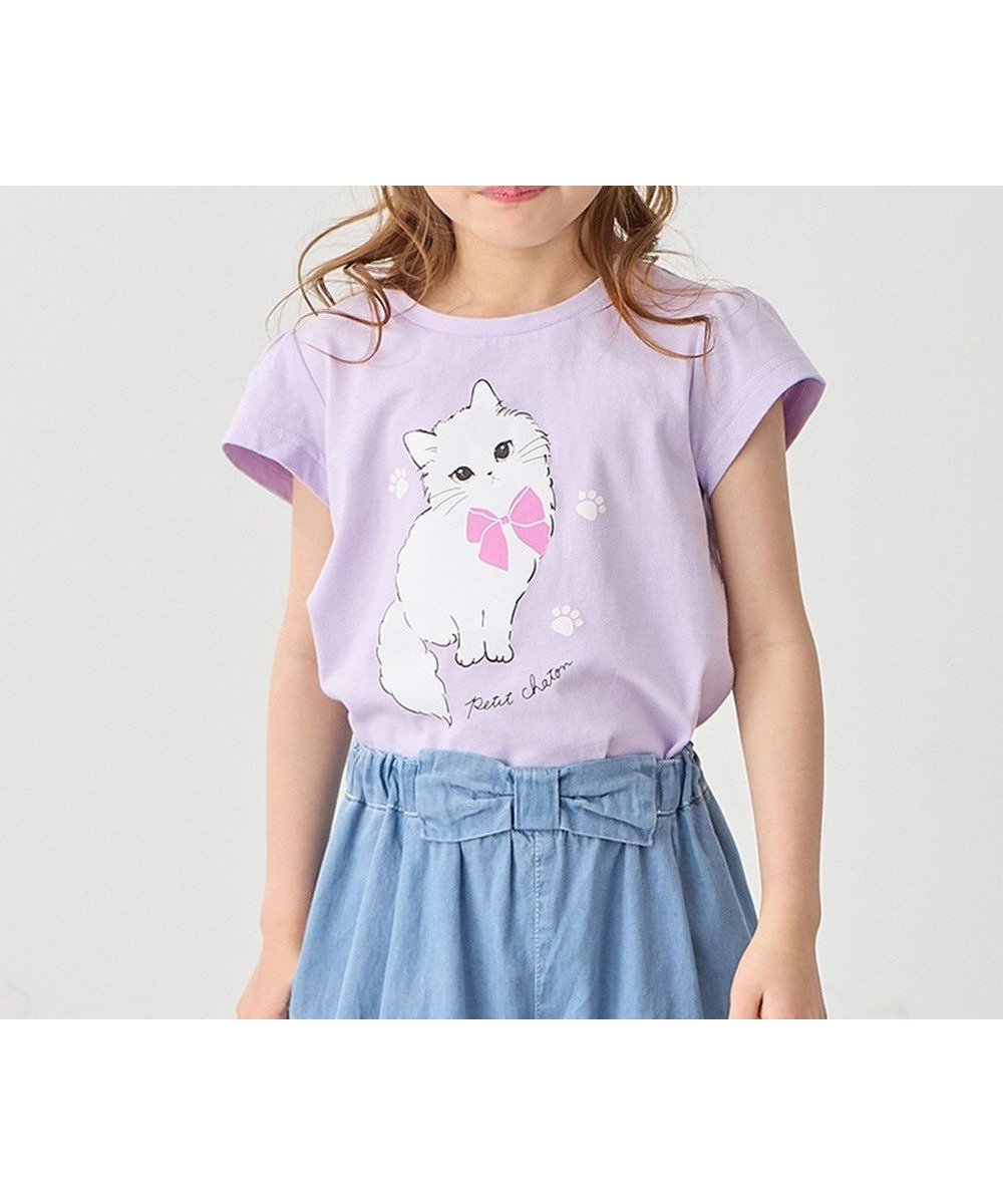 【エニファム/any FAM / KIDS】の【水で色が変わる】接触冷感 しろくま ミラクルプリント Tシャツ 人気、トレンドファッション・服の通販 founy(ファニー) 　ファッション　Fashion　キッズファッション　Fashion for Kids　トップス・カットソー　Cut & Sew Tops　春　Spring　カットソー　Cut and Sewn Top　チェリー　Cherry, Cherry Pattern　ネコ　Cat, Feline Motif　プリント　Print, Printed Pattern　ポケット　Pocket, Pocket Detail　ラベンダー　Lavender　S/S・春夏　SS, Spring/Summer, Warm Season　夏　Summer　 other-1|ID: prp329100003997462 ipo3291000000032699493