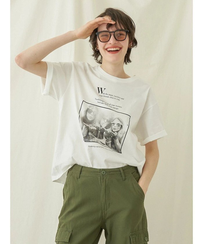 【アメリカンホリック/AMERICAN HOLIC】のEnjoy Photo Tee インテリア・キッズ・メンズ・レディースファッション・服の通販 founy(ファニー) https://founy.com/ ファッション Fashion レディースファッション WOMEN トップス・カットソー Tops/Tshirt シャツ/ブラウス Shirts/Blouses ロング / Tシャツ T-Shirts カットソー Cut and Sewn S/S・春夏 Ss・Spring/Summer カットソー Cut And Sew プリント Print ベーシック Basic ポケット Pocket 夏 Summer 春 Spring |ID: prp329100003997526 ipo3291000000026422619