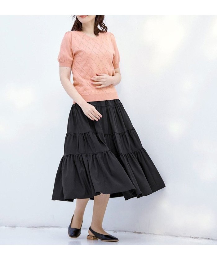 【ティアクラッセ/Tiaclasse】の【洗える】ティアードフレアスカート インテリア・キッズ・メンズ・レディースファッション・服の通販 founy(ファニー) https://founy.com/ ファッション Fashion レディースファッション WOMEN スカート Skirt Aライン/フレアスカート Flared A-Line Skirts NEW・新作・新着・新入荷 New Arrivals S/S・春夏 Ss・Spring/Summer カットソー Cut And Sew ギャザー Gather シンプル Simple チュニック Tunic ティアードスカート Tiered Skirt フレア Flare ポケット Pocket マキシ Maxi ランダム Random エレガント 上品 Elegant 再入荷 Restock/Back In Stock/Re Arrival 夏 Summer 春 Spring 洗える Washable |ID: prp329100003998728 ipo3291000000026433796