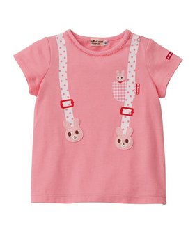 【ミキハウスホットビスケッツ/MIKI HOUSE HOT BISCUITS / KIDS】 【70-120cm】 サスペンダー風 半袖Tシャツ人気、トレンドファッション・服の通販 founy(ファニー) ファッション Fashion キッズファッション KIDS トップス・カットソー Tops/Tees/Kids S/S・春夏 Ss・Spring/Summer カットソー Cut And Sew サスペンダー Suspenders プリント Print 半袖 Short Sleeve 夏 Summer 春 Spring |ID:prp329100004002704