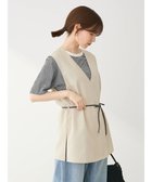 【グリーンパークス/Green Parks】の接触冷感 ベルト付きベスト 人気、トレンドファッション・服の通販 founy(ファニー) ファッション Fashion レディースファッション WOMEN アウター Coat Outerwear トップス・カットソー Tops/Tshirt ベスト/ジレ Gilets/Vests ベルト Belts S/S・春夏 Ss・Spring/Summer おすすめ Recommend カットソー Cut And Sew ベスト Vest ポケット Pocket 夏 Summer 春 Spring thumbnail Beige|ID: prp329100004002716 ipo3291000000026596822