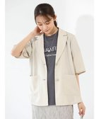 【グリーンパークス/Green Parks】の接触冷感 5分袖ジャケット Light Beige|ID: prp329100004002724 ipo3291000000029458185