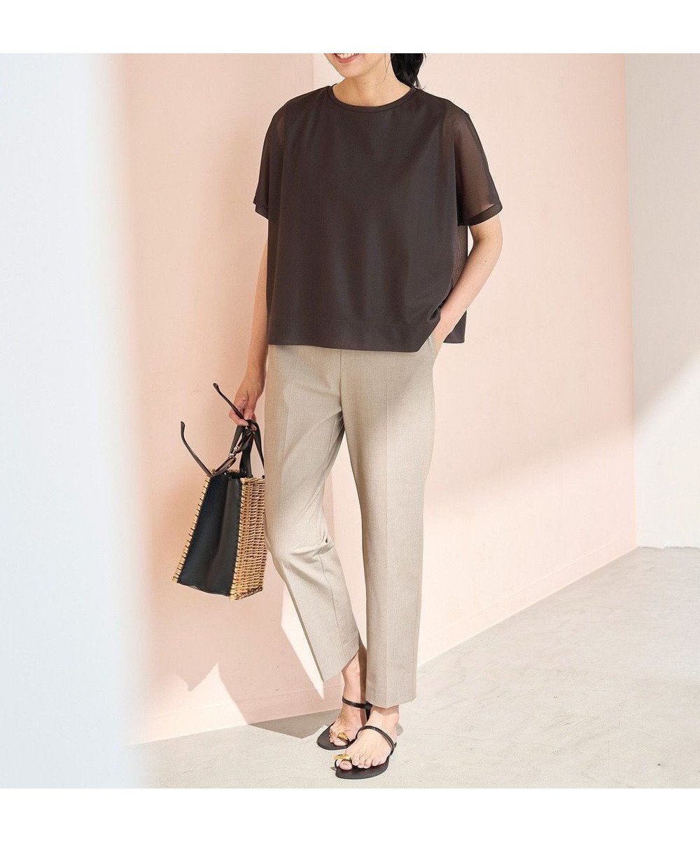 【アンフィーロ 自由区/UNFILO】のマイビューティ テーパードパンツ インテリア・キッズ・メンズ・レディースファッション・服の通販 founy(ファニー) 　ファッション　Fashion　レディースファッション　Fashion for Women　パンツ　Pants & Trousers　春　Spring　軽量　Lightweight, Ultra Light　ストレッチ　Stretch, Stretchy Fabric　センター　Center, Center Line　フラット　Flat, Flat Shoes　フロント　Front, Front Design　S/S・春夏　SS, Spring/Summer, Warm Season　夏　Summer　旅行　Travel　ビジネス 仕事 通勤　Business / Work / Commuting　ベージュ|ID: prp329100004006985 ipo3291000000035772816
