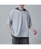 【ウィゴー/WEGO / MEN】のフェイクレイヤードフードT(S) ライトグレー|ID: prp329100004008014 ipo3291000000027387322