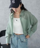 【ウィゴー/WEGO】の【シワになりにくい】シアーショートシャツ グリーン|ID: prp329100004008021 ipo3291000000027431647