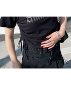 【ウィゴー/WEGO】のサイドドロストラインストーンT ブラック|ID:prp329100004008029