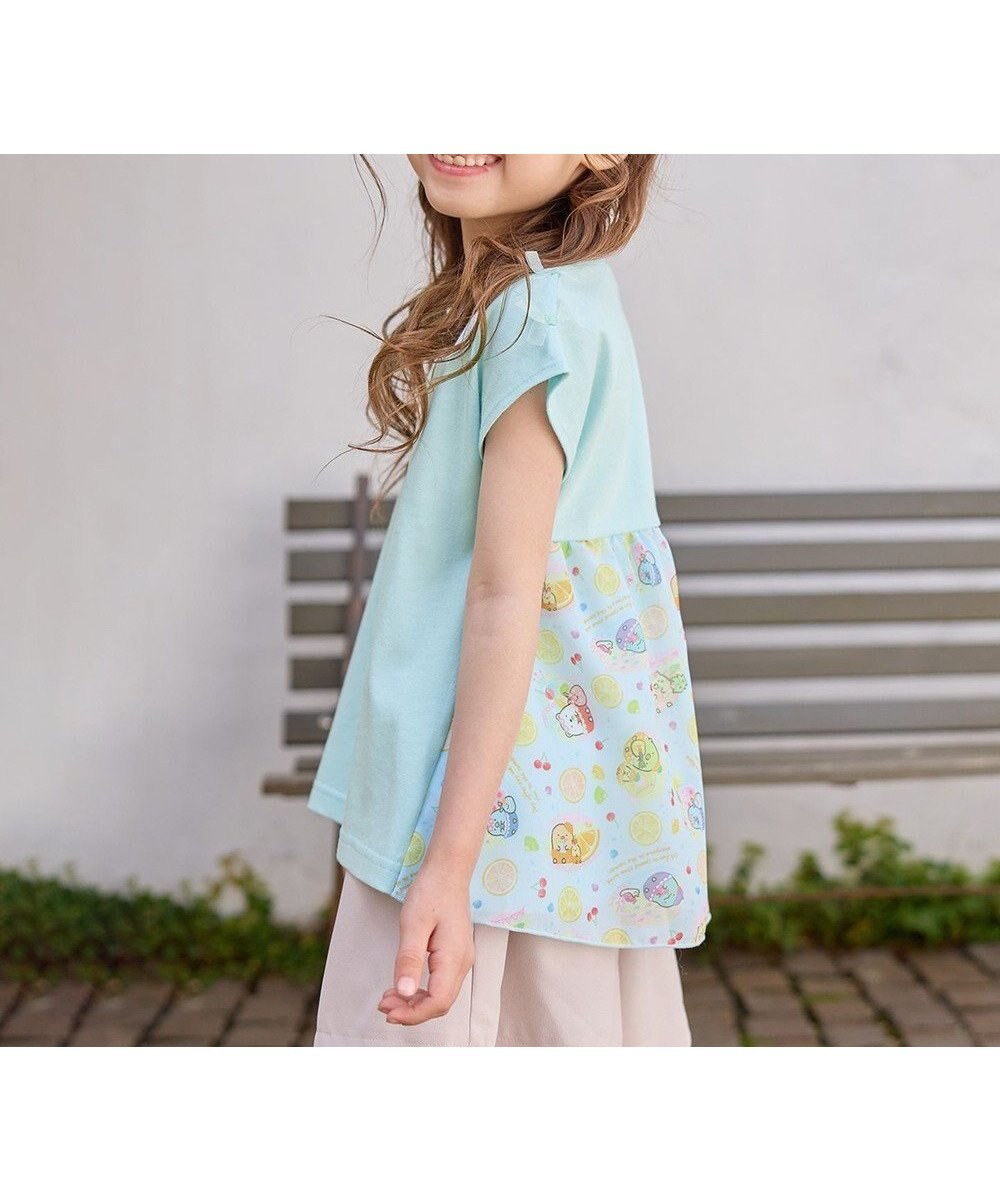 【エニファム/any FAM / KIDS】の【WEB限定/すみっコぐらし】バックシャンTシャツ インテリア・キッズ・メンズ・レディースファッション・服の通販 founy(ファニー) 　ファッション　Fashion　キッズファッション　KIDS Children’s Clothing　トップス・カットソー　Tops/Tees/Kids　カットソー　Cut And Sew　キャラクター　Character　スパンコール　Sequins　ポシェット　Pochette　人気　Popularity　半袖　Short Sleeve　夏　Summer　春　Spring　S/S・春夏　Ss・Spring/Summer　ライトブルー|ID: prp329100004010971 ipo3291000000032475670