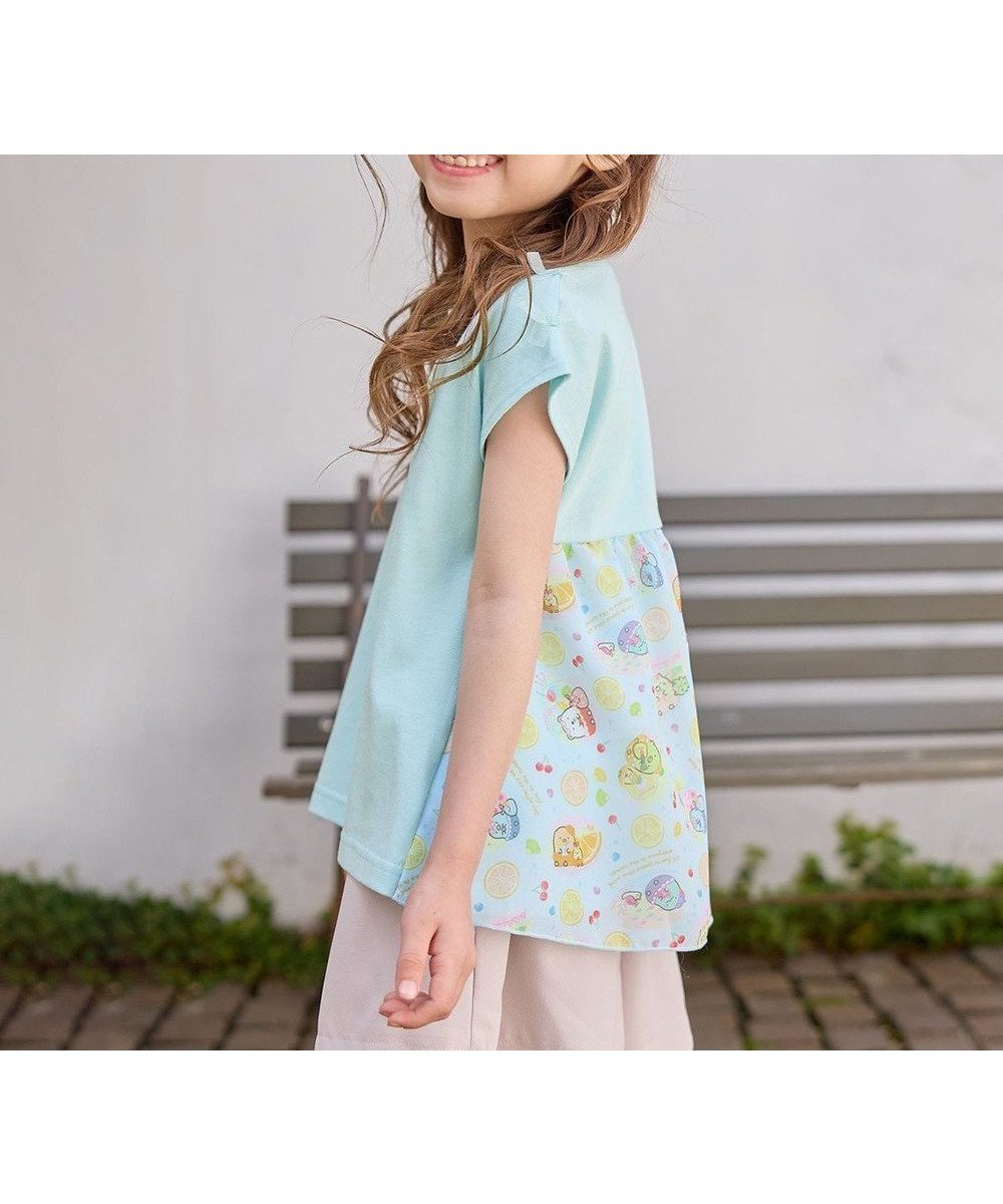 【エニィ/ANY / KIDS】の【WEB限定/すみっコぐらし】バックシャンTシャツ インテリア・キッズ・メンズ・レディースファッション・服の通販 founy(ファニー) 　ファッション　Fashion　キッズファッション　Fashion for Kids　トップス・カットソー　Cut & Sew Tops　カットソー　Cut and Sewn Top　キャラクター　Character, Licensed Characters　スパンコール　Sequins, Sequin Embellishment　ポシェット　Pochette, Mini Bag　人気　Popular, Best Seller　半袖　Short Sleeve, Half Sleeve　夏　Summer　春　Spring　S/S・春夏　SS, Spring/Summer, Warm Season　ライトブルー|ID: prp329100004010971 ipo3291000000033639966